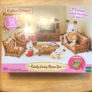 NIB Calico Critters Living Room Toy Furniture